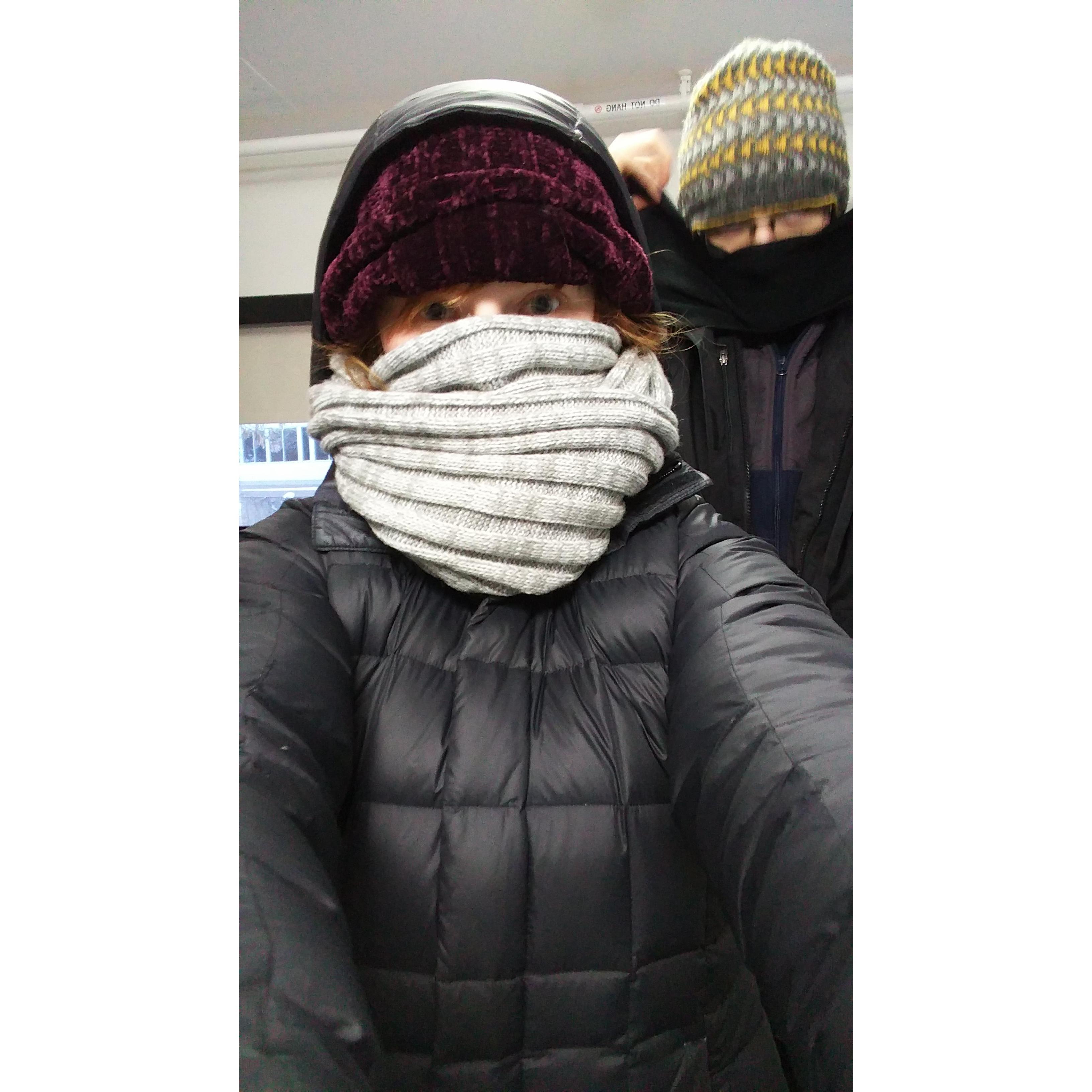 Couples who brave the polar vortex together, stay together!