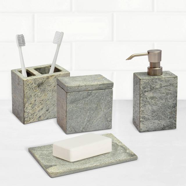 4pc Slate Bath Coordinate Set Silver - Project 62™