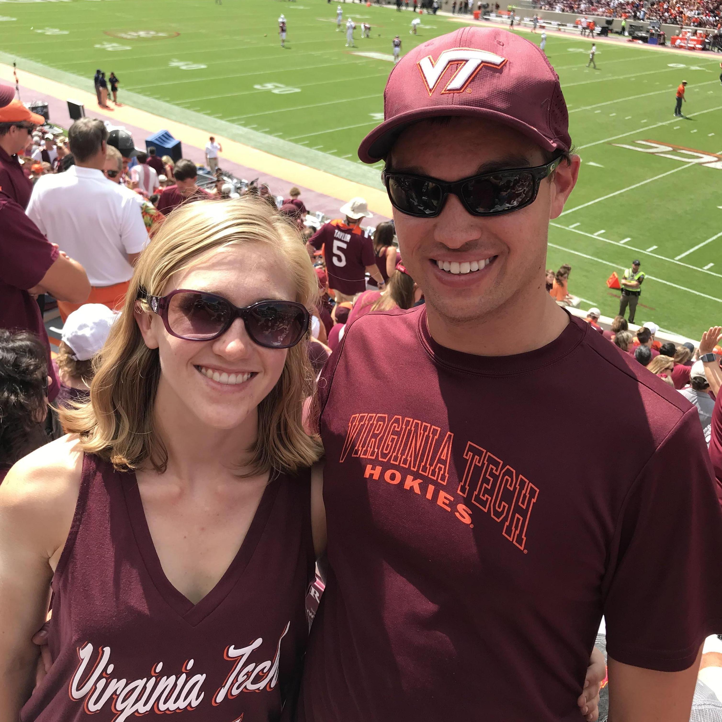 Jen's first trip to Lane Stadium!