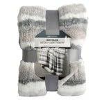 Life Comfort Decorative Premium Mixed Yarn Throw Blanket - 60x70 Inch, Ultra Soft for Living Room, Bedroom, & Sofa Couch, Textured Faux Fur