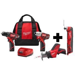 M12 12-Volt Lithium-Ion Cordless Combo Kit (3-Tool) with Free M12 Multi-Tool