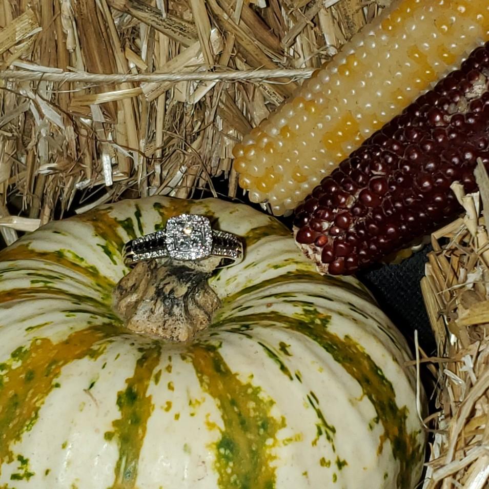 He finally gave me a ring. After 14 years, I finally said "yes"