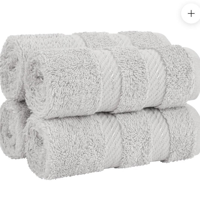 4 Piece 100% Cotton Softness, Elegance, Comfort Washcloth Turkish T...