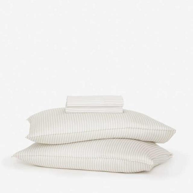 Eucalyptus Sheet Set (King Size, Stripe Blue)