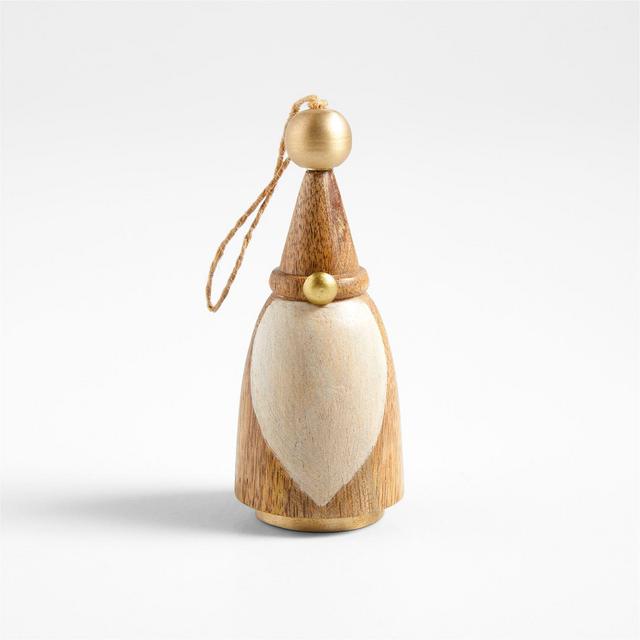 Brass and Wood Gnome Christmas Ornament