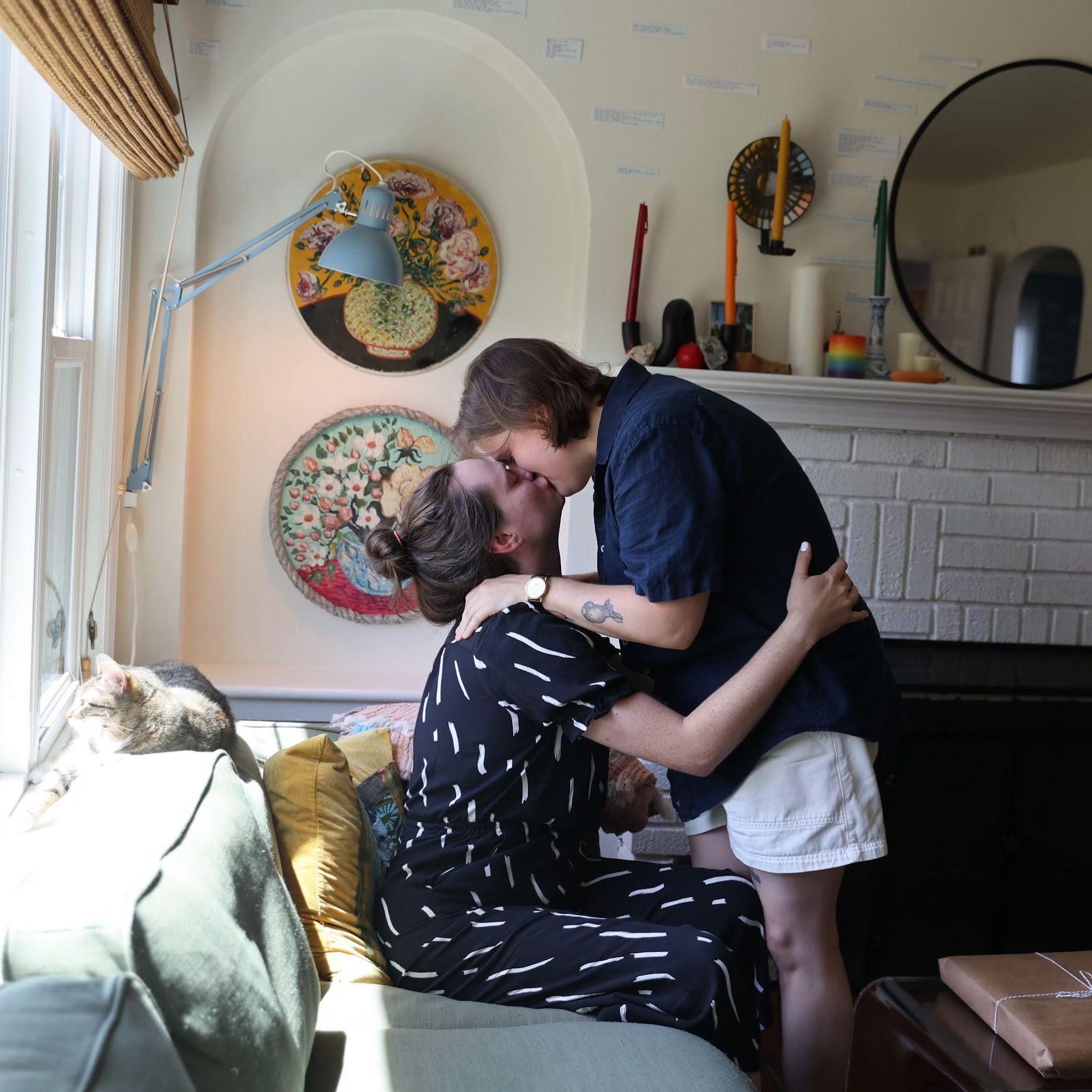 Kelsey proposed on 7.3.24 - Deb couldn't have cared less!
(Photo cred: Allyse Pulliam, who'll be photographing our big day as well!)