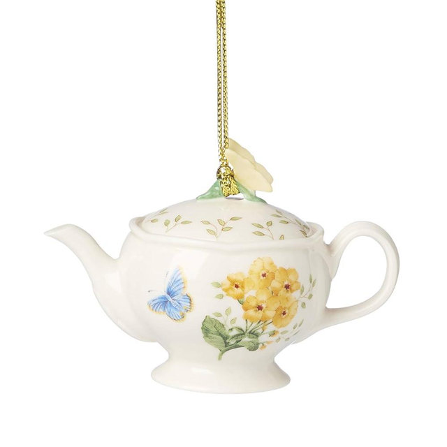 Lenox 896350 Butterfly Meadow Teapot Ornament, Christmas