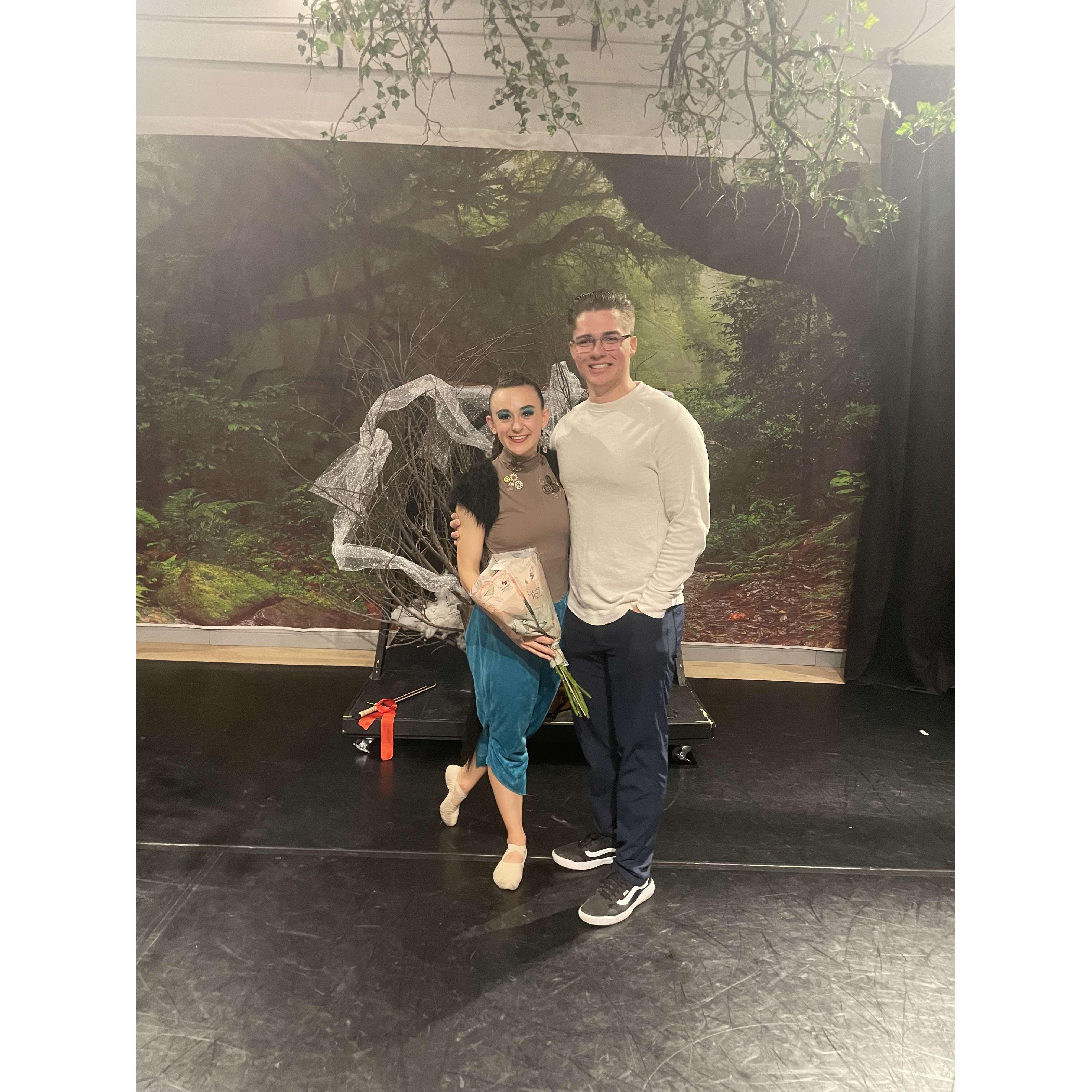 Sparrow Dance Productions, Narnia and the North. Brian came to all 3 of Amelia's performances as the Centaur 🤩  