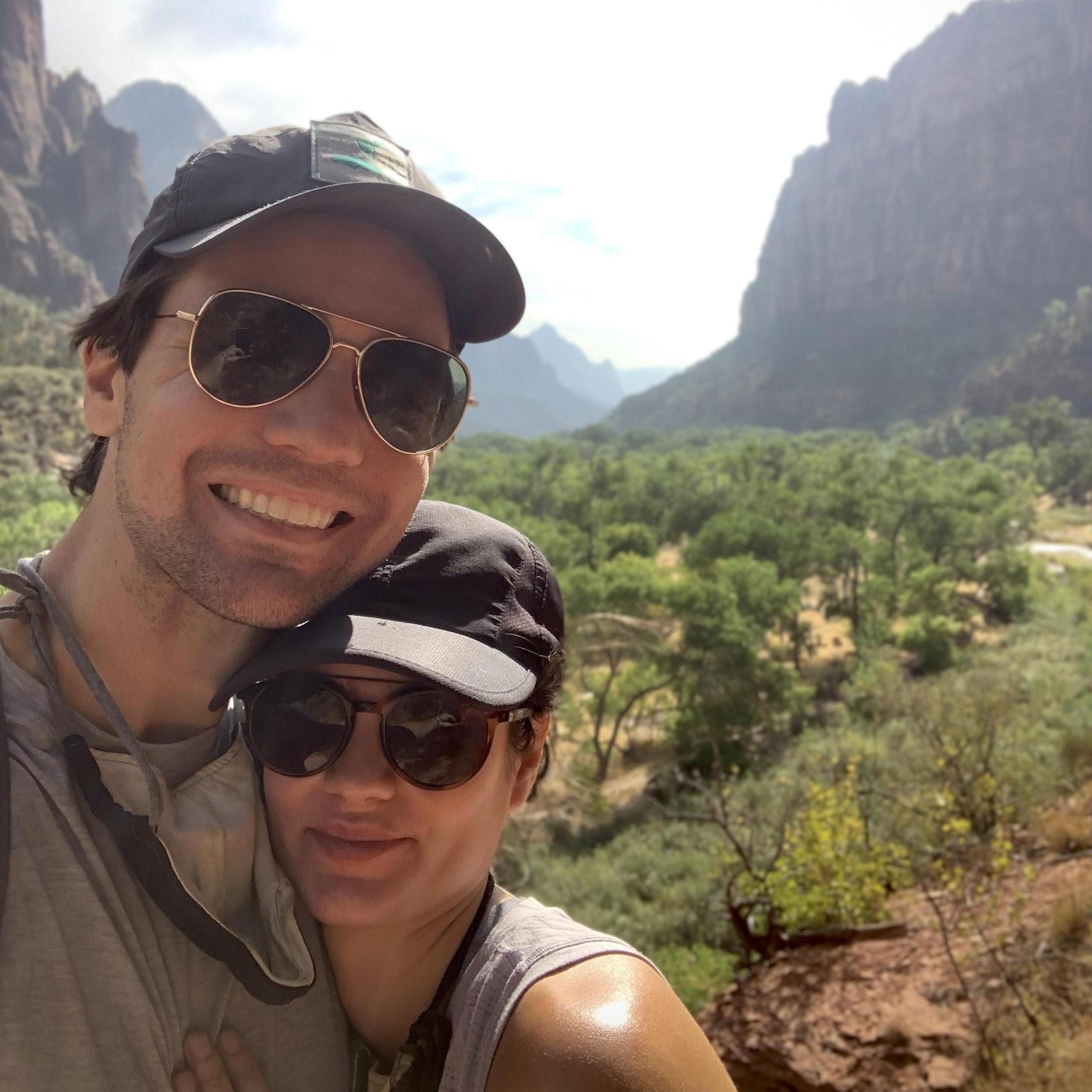 Katie's first time in Zion National Park!