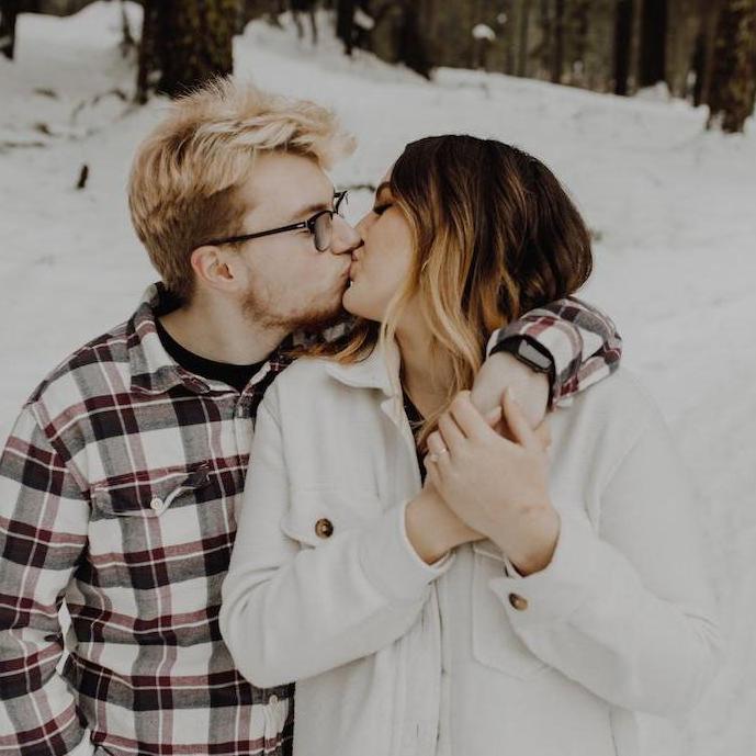 Our engagement photos by Maddy Hedman taken at Lake Wenatchee <3