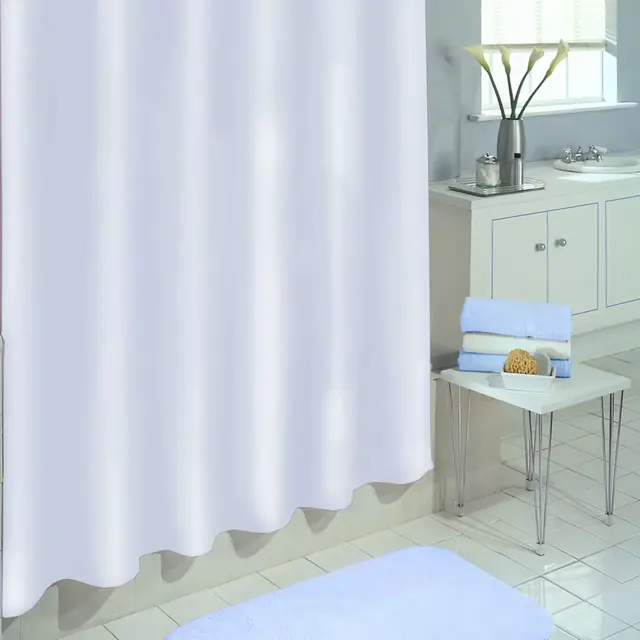 SALT PEVA 72-Inch x 70-Inch Shower Curtain Liner in White