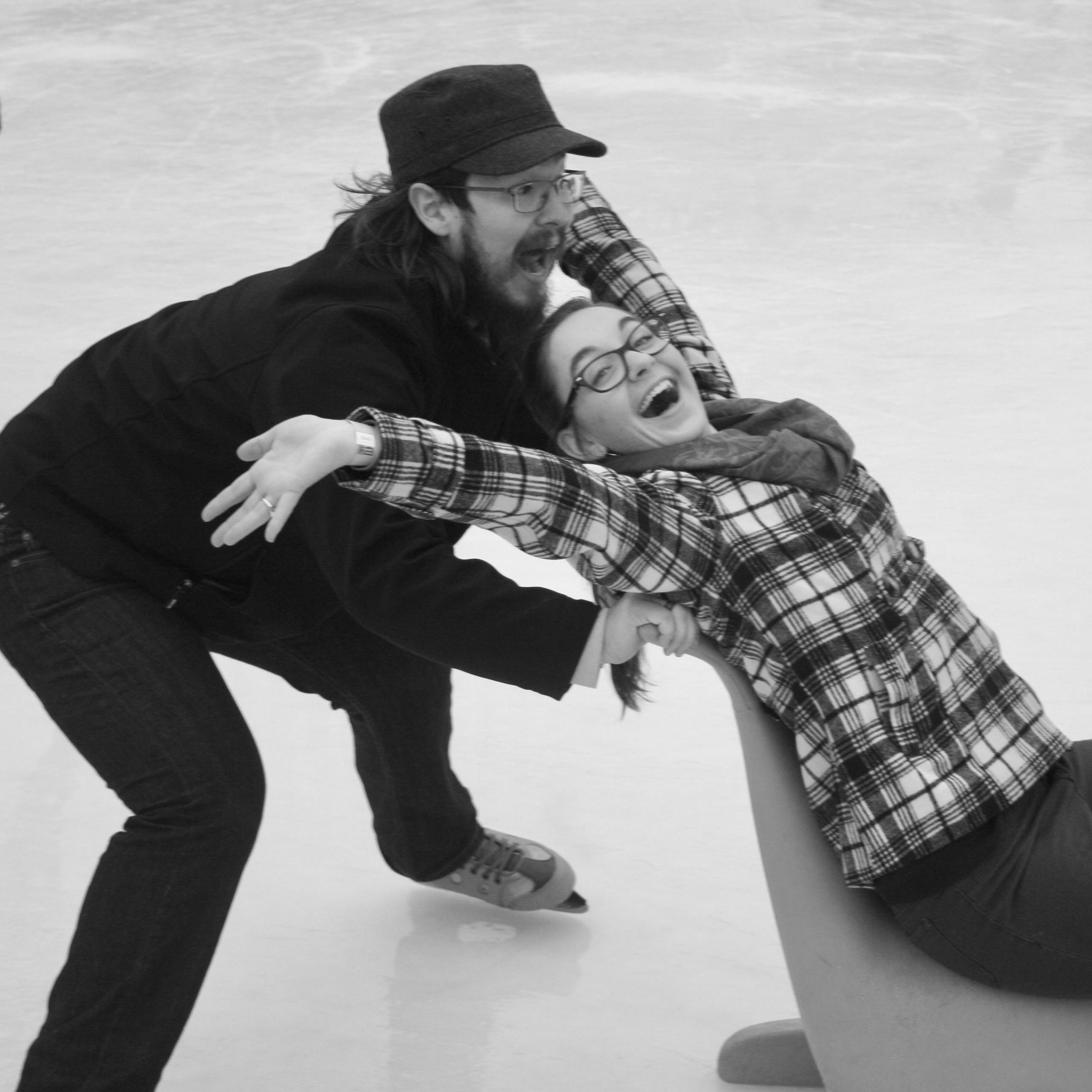 Ice skating (haha) in downtown Roanoke! (2017)
