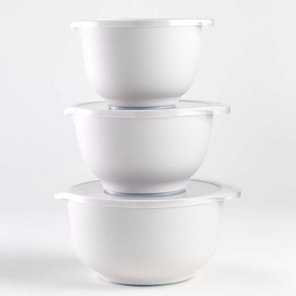 Rosti White Pebble Margrethe Bowls, Set of 3