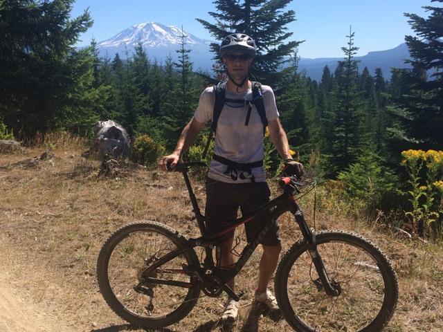 Jason's first ride at Tiger Mountain in Jenny's hometown.