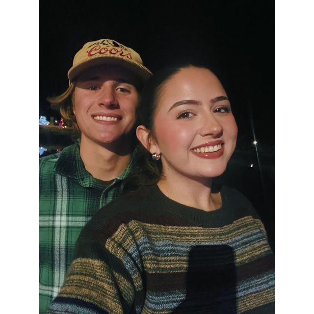The day after Christmas! We went on a date and strolled through the Christmas lights but it was wayyy too cold!