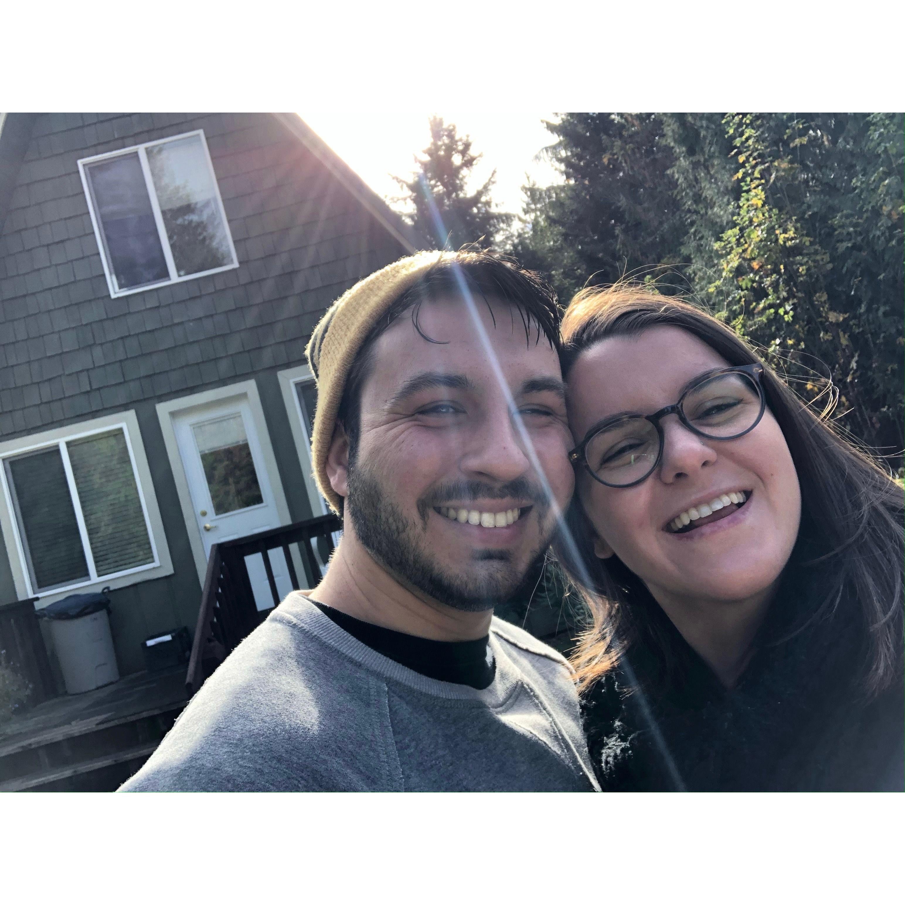 October 2020, our one year anniversary trip to a cabin in Port Angeles for the weekend.