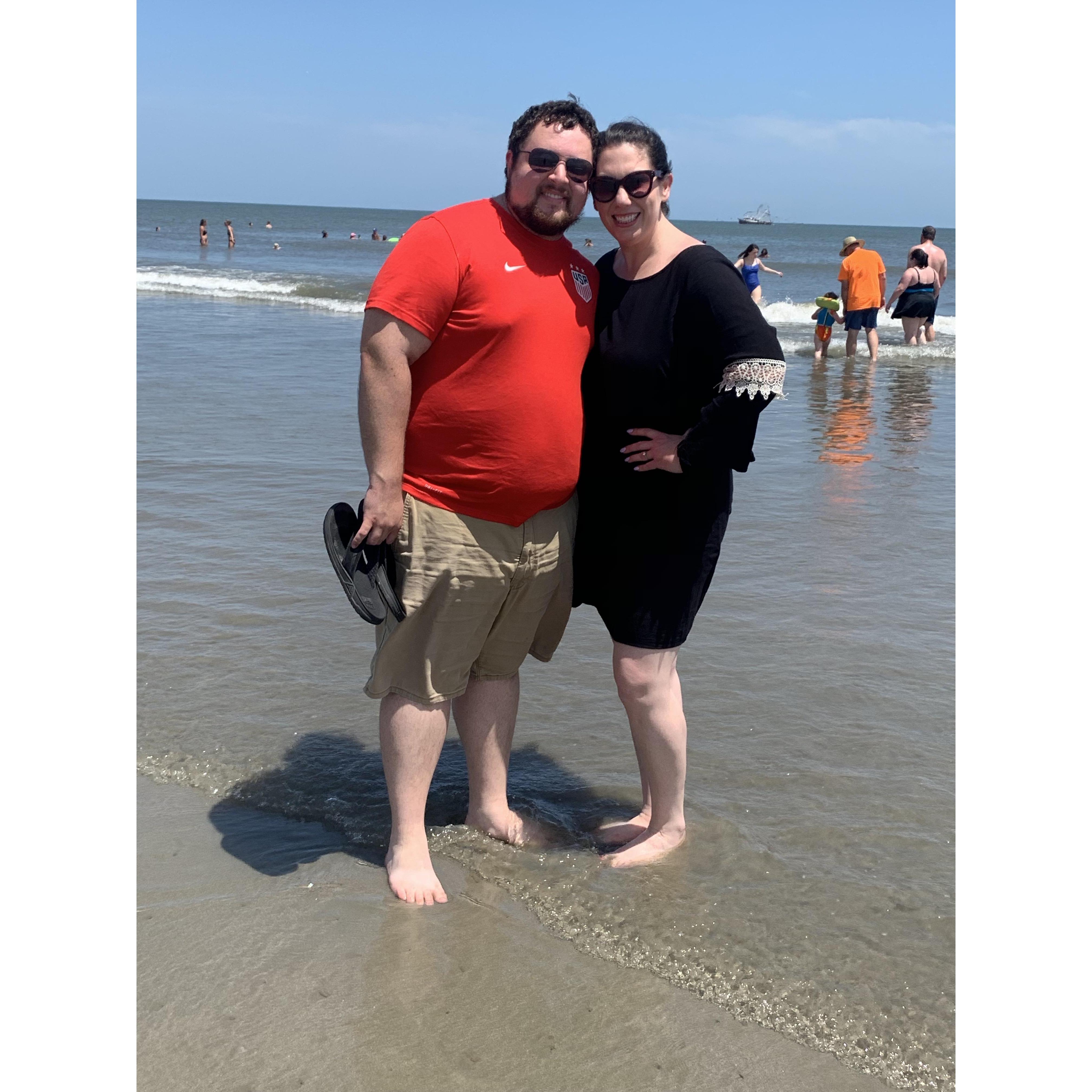 Taking a stroll on Kiawah Island in Charleston, SC.