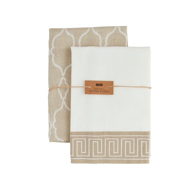 Mud Pie Greek Classic Fabric Towel; 26" x 16 1/2"