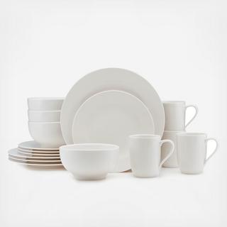 For Me 16-Piece Porcelain Dinnerware Set, Service for 4