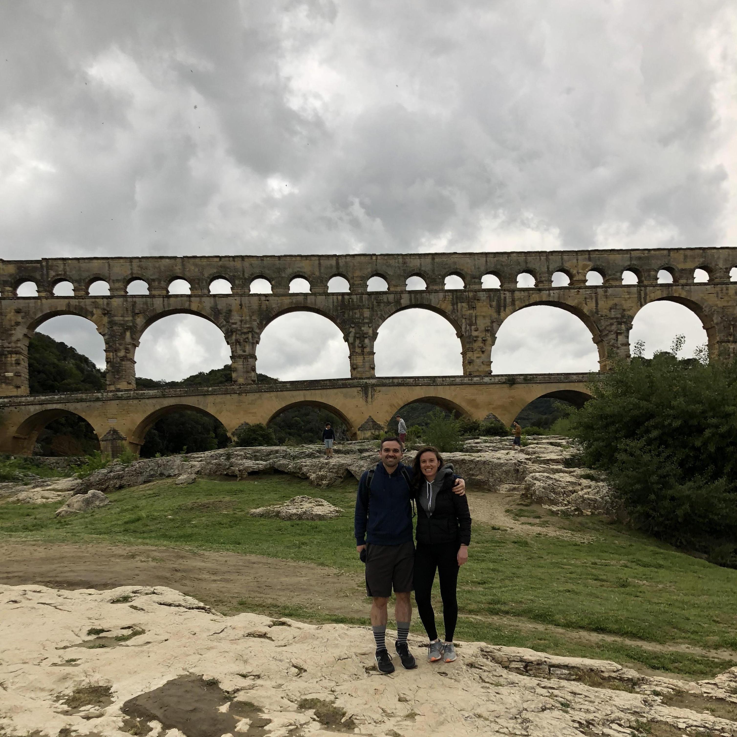 Our favorite aqueduct in Avignon, France