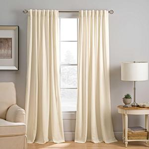 Abbeville 84-Inch Rod Pocket/Back Tab Window Curtain Panel in Ivory