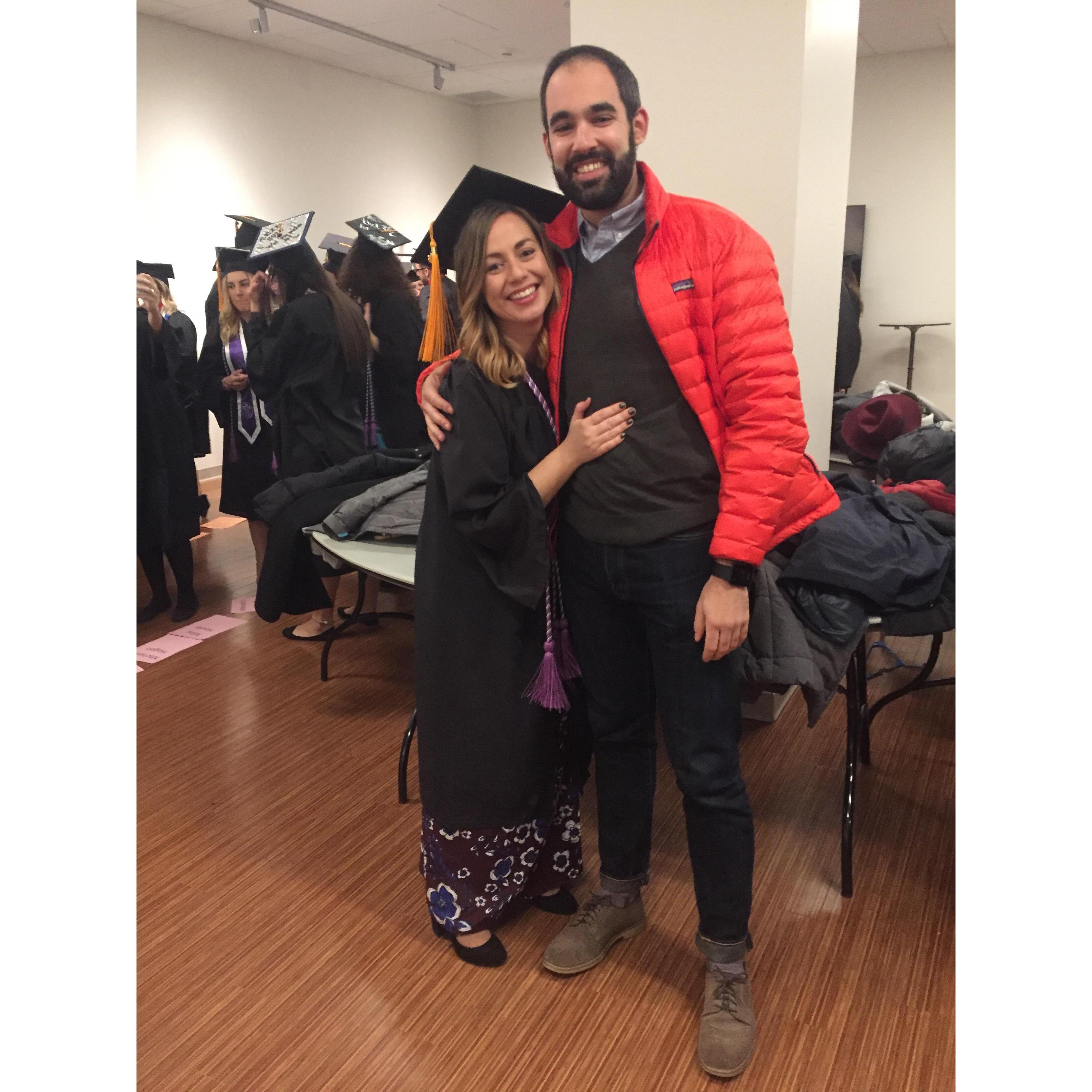 Becky's nursing school graduation! Early 2017.