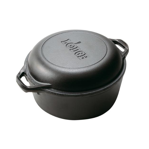 5 Quart Cast Iron Double Dutch Oven