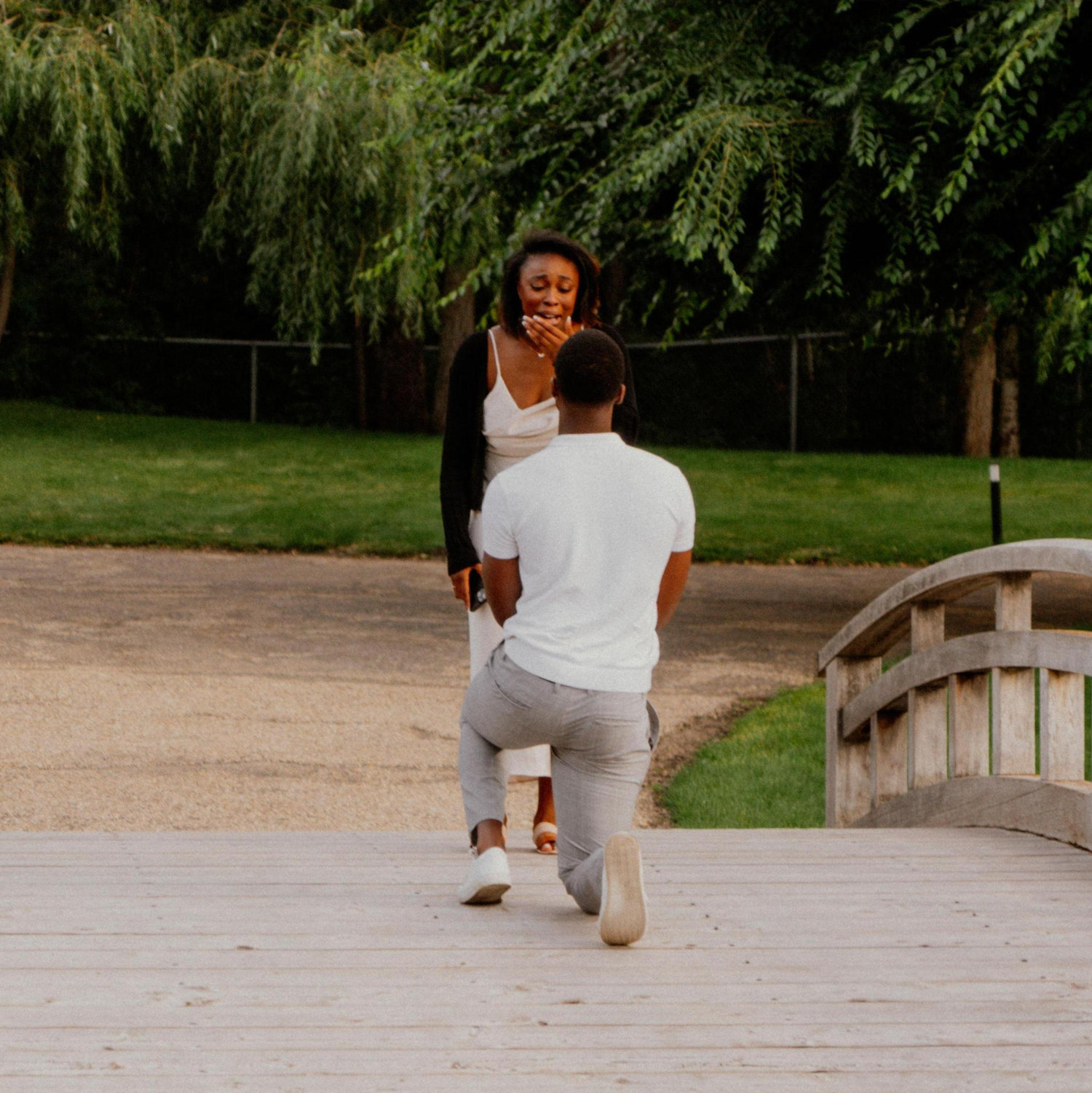 The moment he proposed.