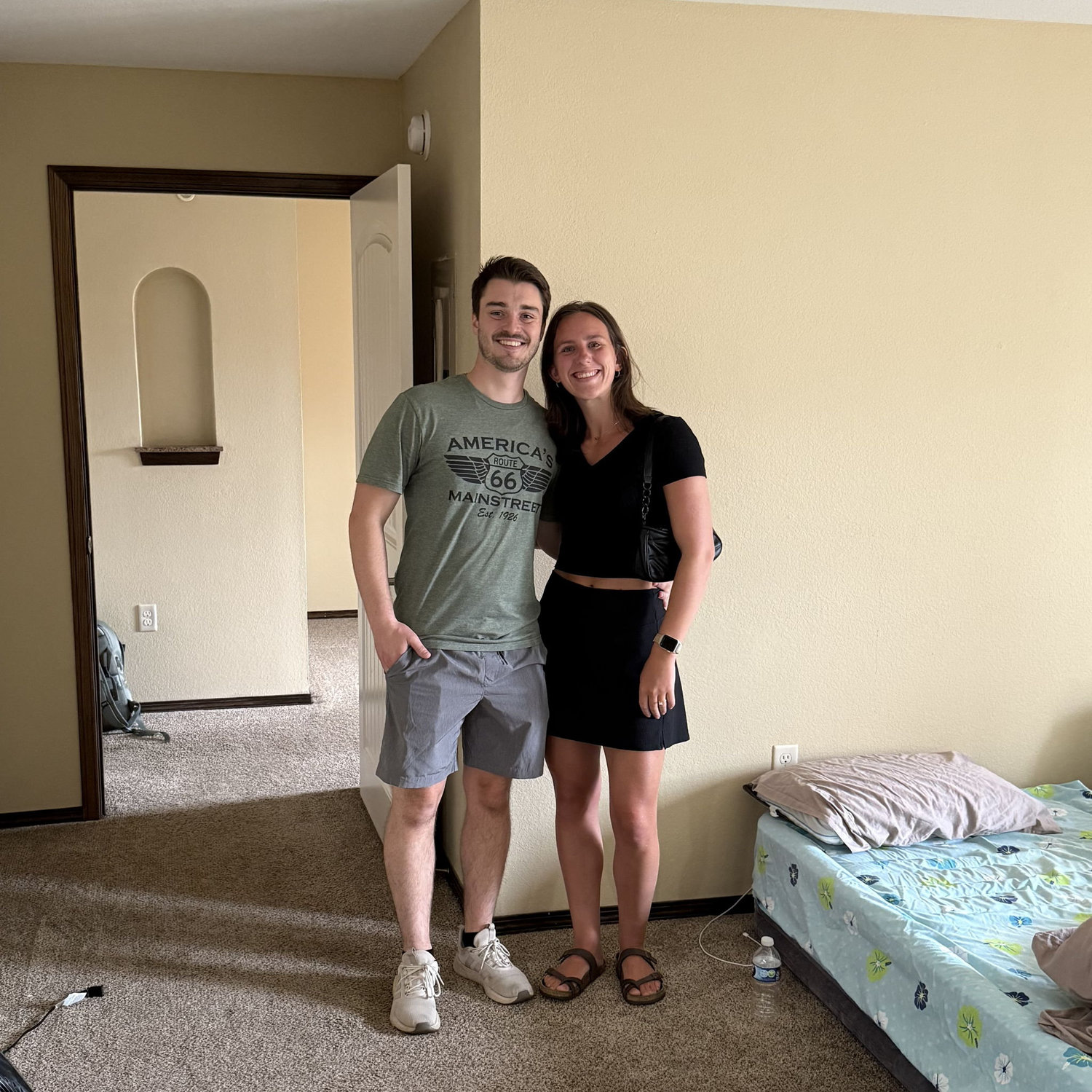 Moving out of our first apartment together in Joplin, Missouri
