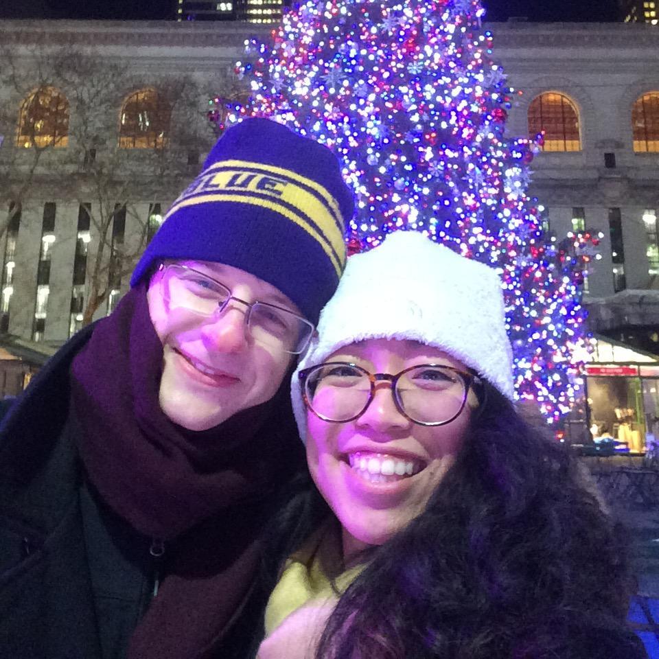 We ice skated in Bryant Park on one of the coldest days of the year.