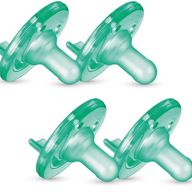 Philips Avent Soothie Pacifier, Green, 0-3 Months, 4 Pack