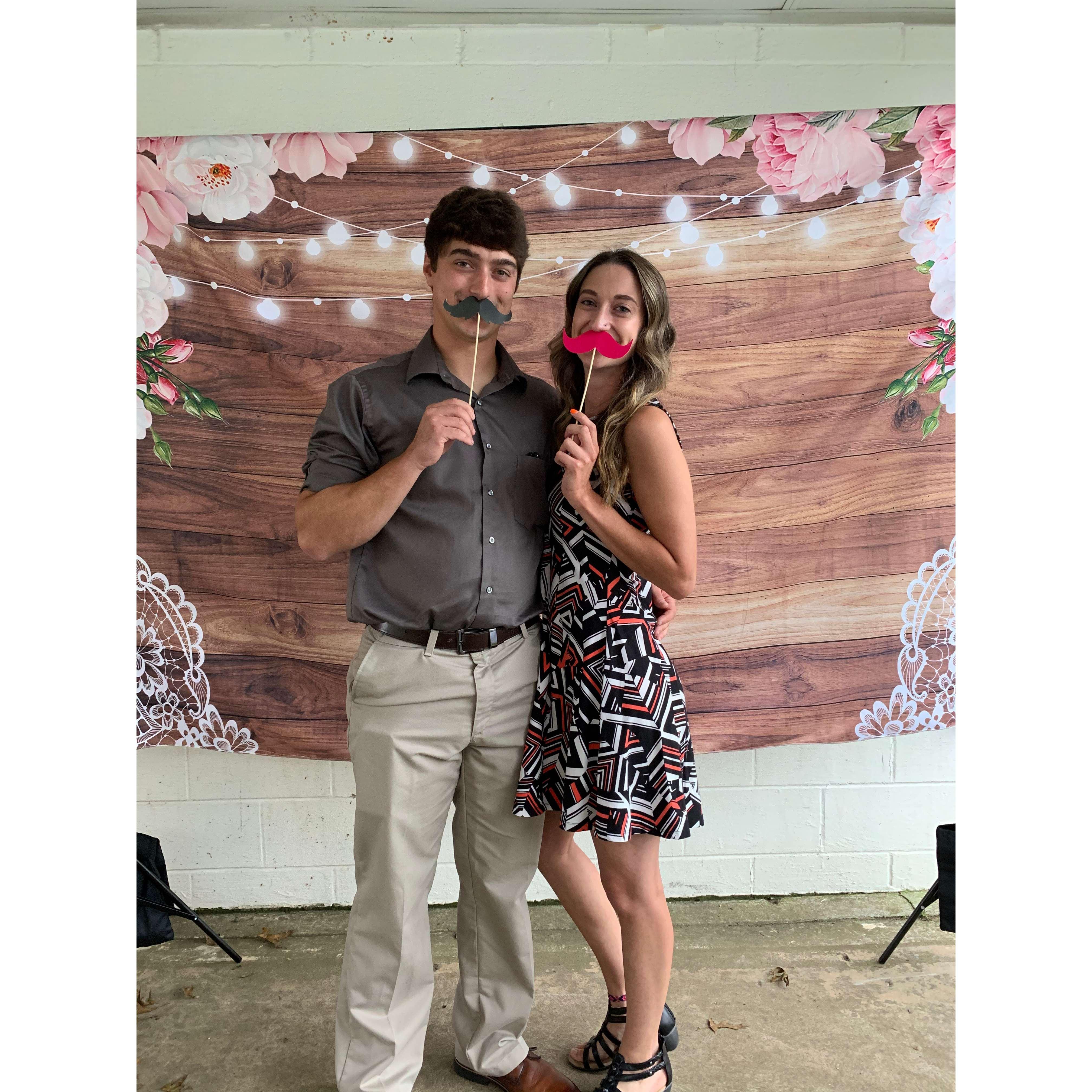 The first of many weddings we would attend together over the years.