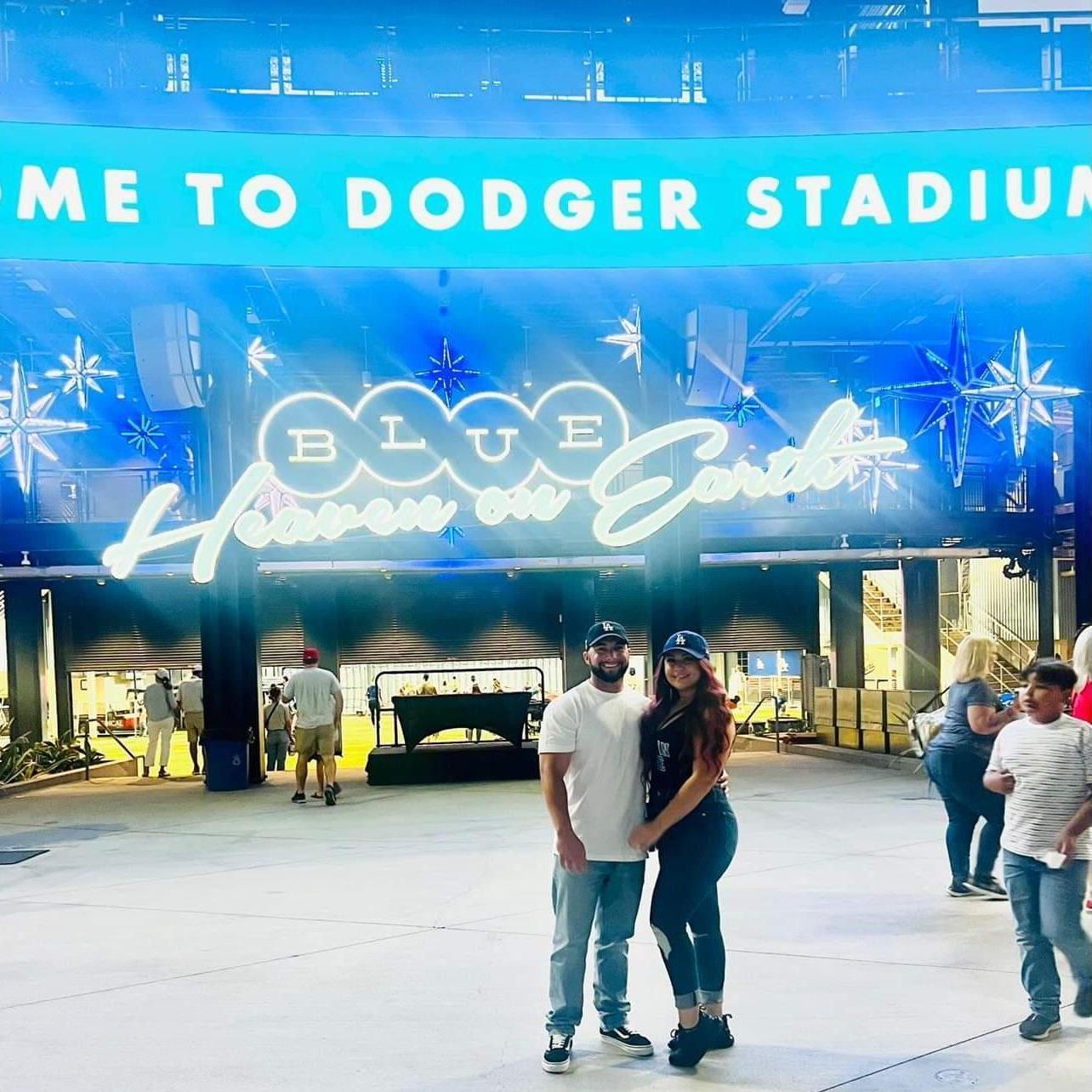 One very first Dodger game together!