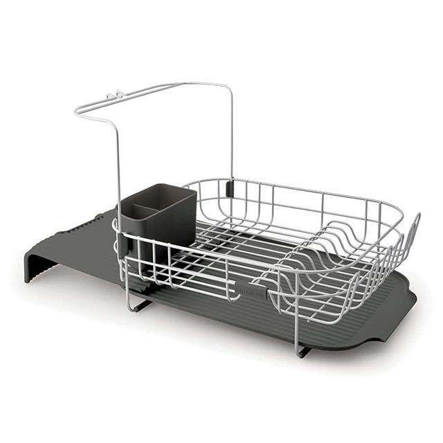 KitchenAid Satin Wire Expandable Dish Rack, One size, Gray
