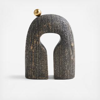 Lockhart Ebonized Wood Tabletop Sculpture