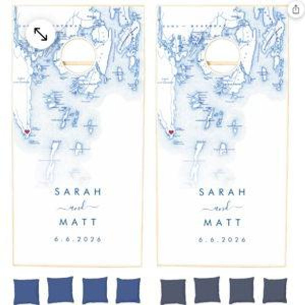 Personalized Wedding Cornhole Set