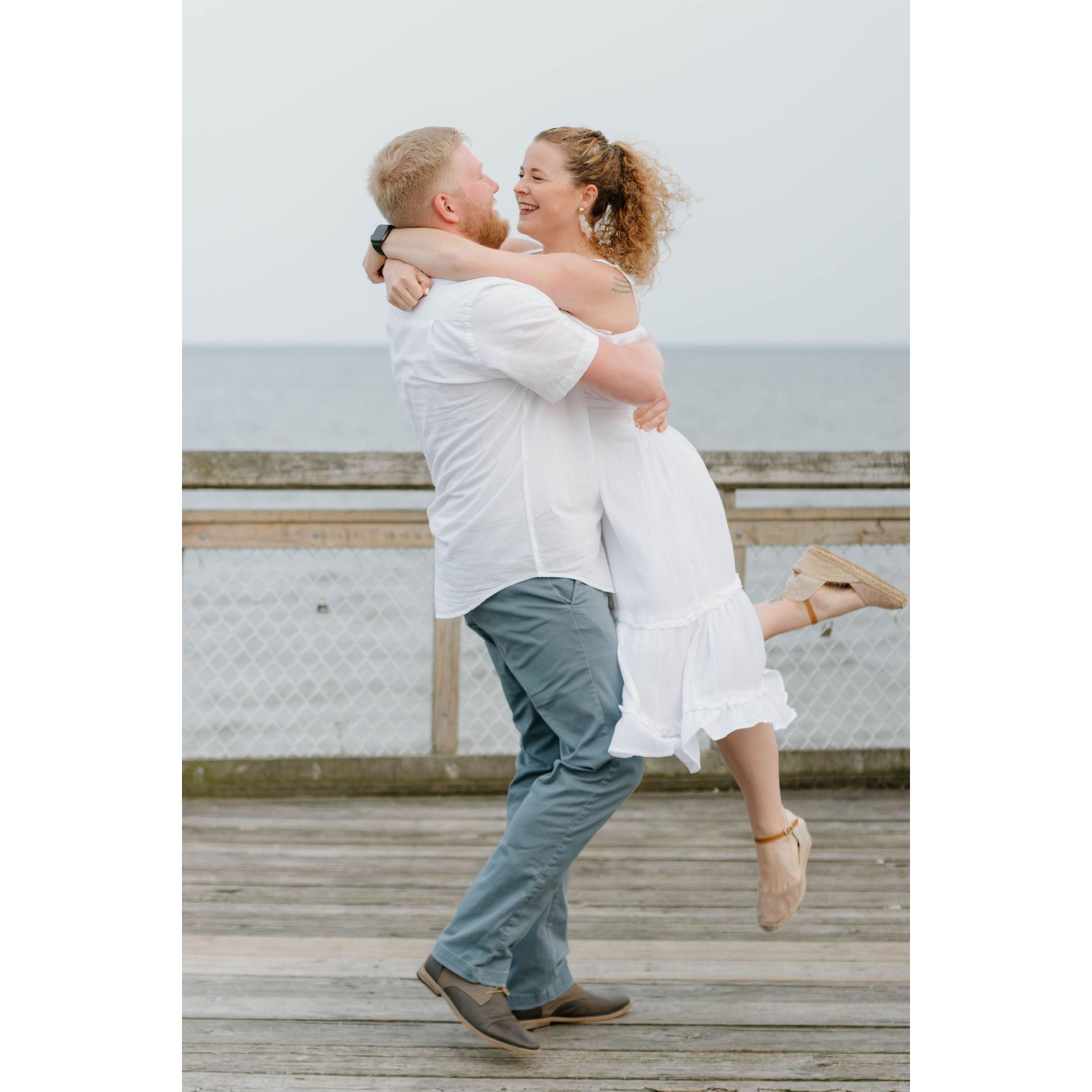 Engagement photos on the beach we live on :)