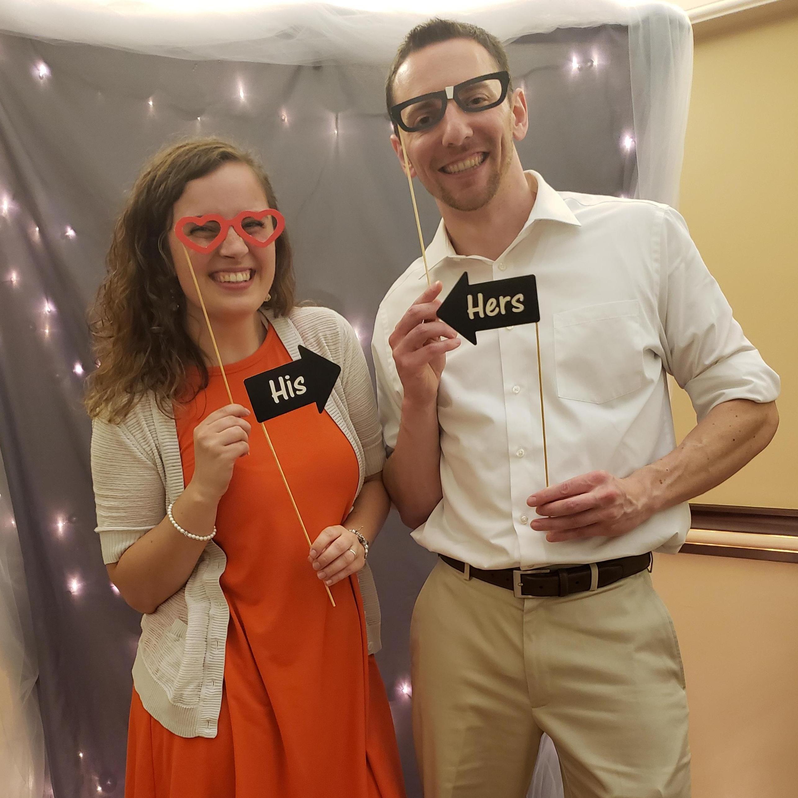 Photo booth at our friends' wedding :-p