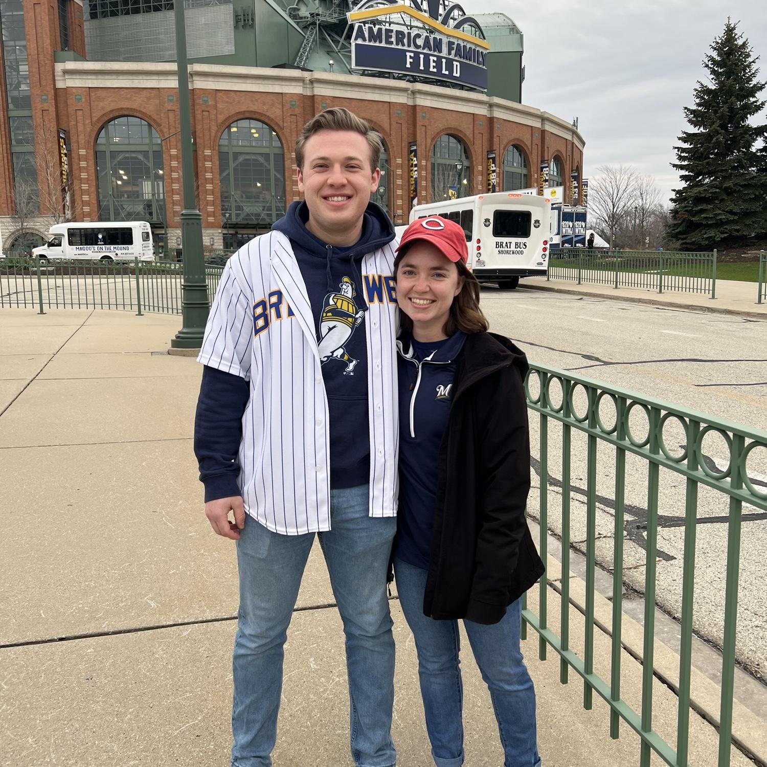 One of many Brewers games at Miller Park
