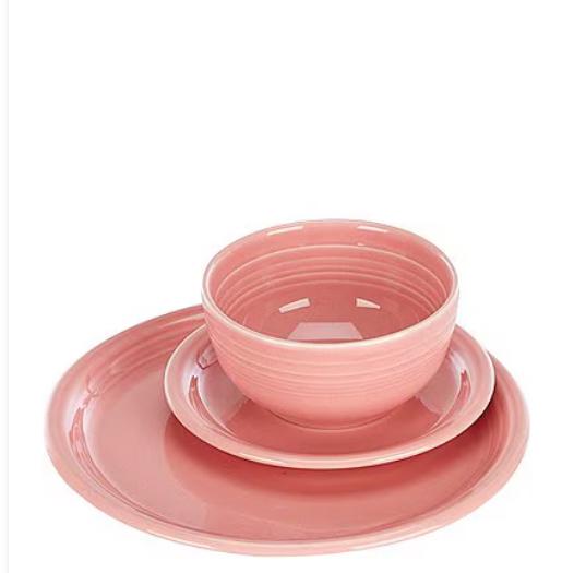 Fiesta Bistro Coupe 3-Piece Place Setting, Service For 1, Peony