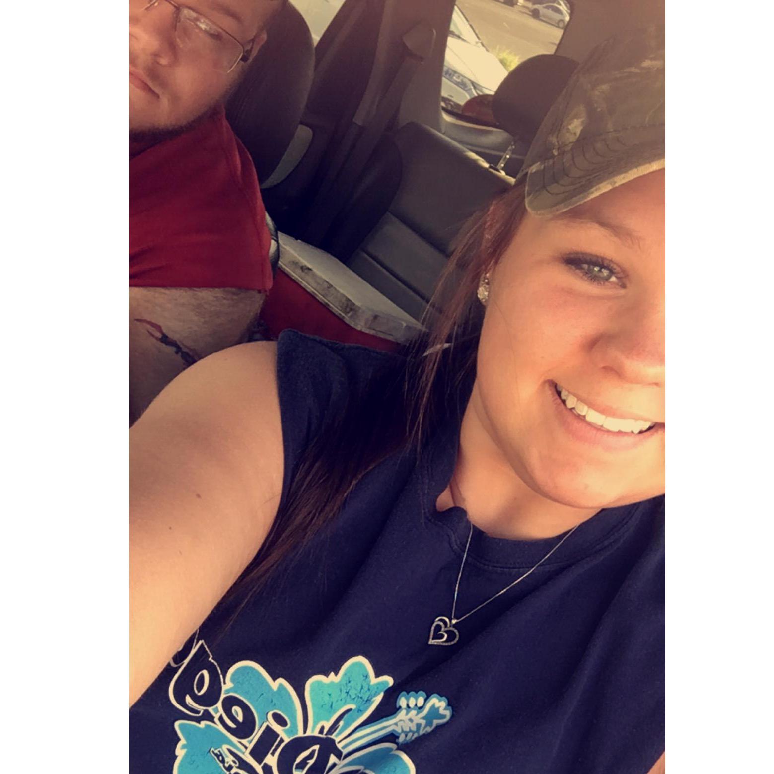 On our way to go fishing. One of our favorite things to do together.