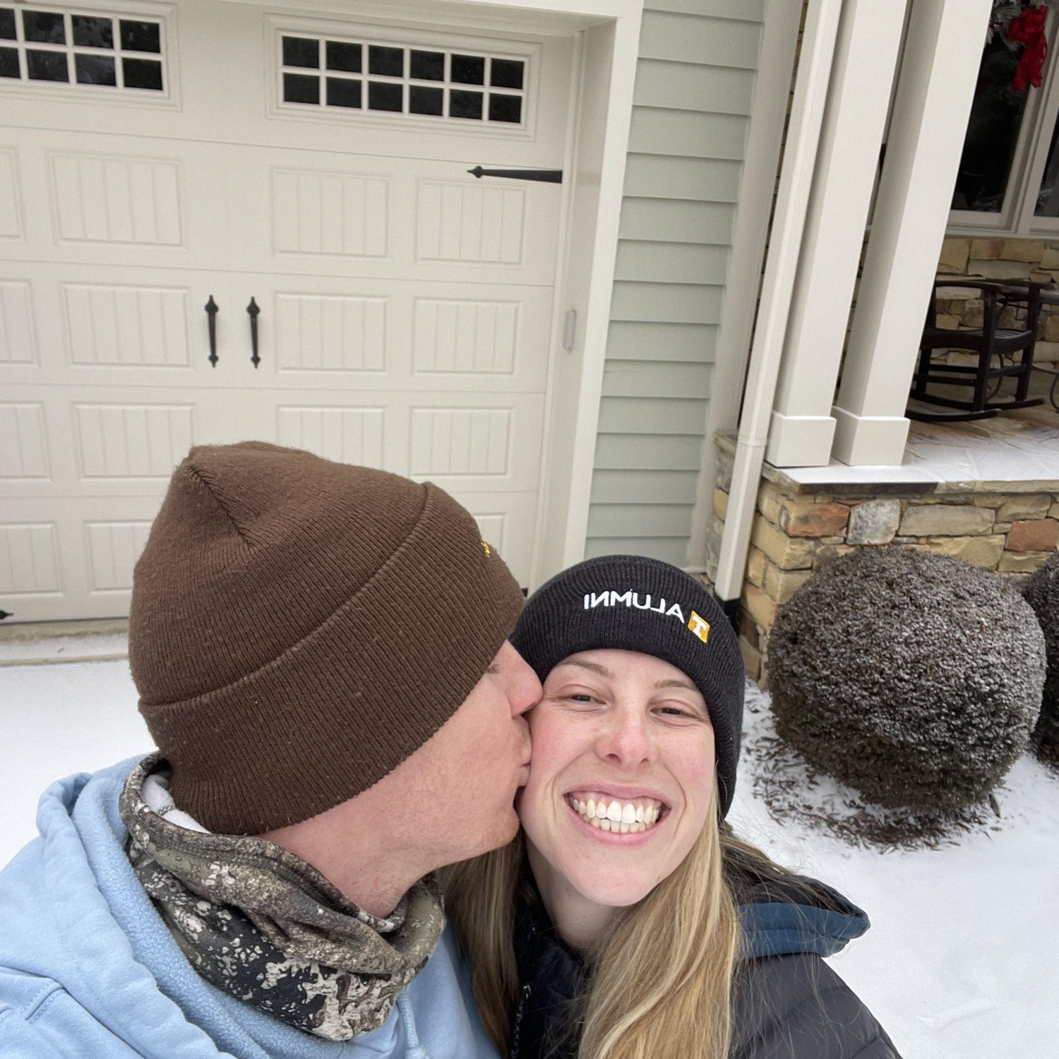 First time we got to play in the snow together! Nate is a big fan of winter storms