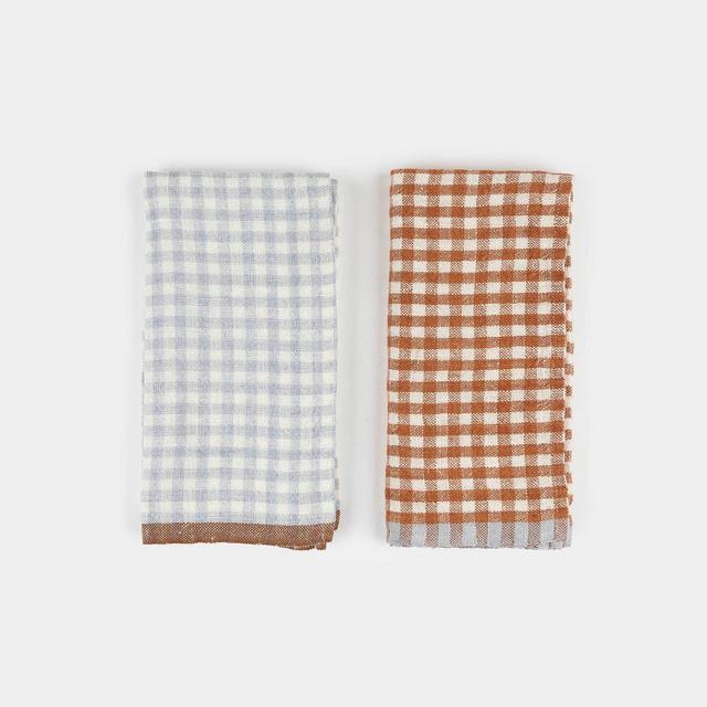 Amber Interior Gingham Napkin S/4