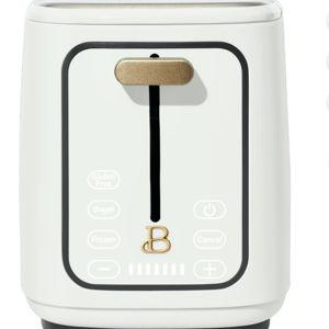 Beautiful 2 Slice Toaster with Touch-Activated Display, White Icing by Drew Barrymore