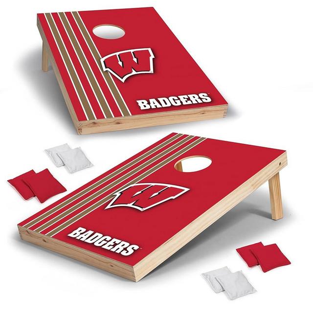 Wild Sports 2' x 3' Solid Wood Cornhole Set with Direct Print HD Team Graphics – Great Gift for Any NCAA Fan! Bean Bag Toss Family Outdoor Games