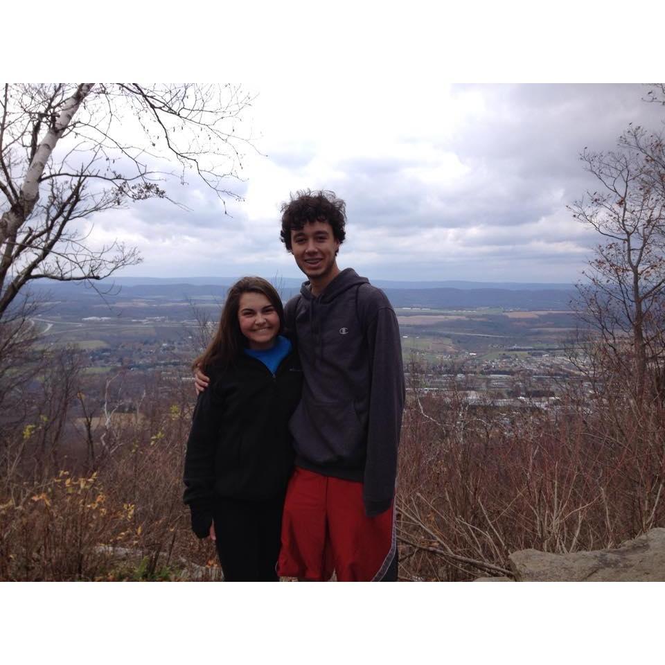 November 2015 - one of our first dates, hiking Mount Nittany!