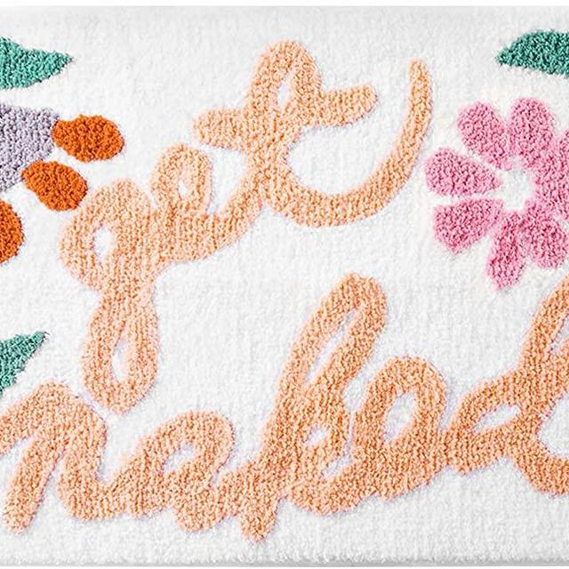 Peach Bathroom Rugs And Mat Cute Cartoon Bath Mat Kids Bathroom Decor  Peachy Plush Coral Pink Non-slip Foot Mat Absorbent Bathtub Rug Washable