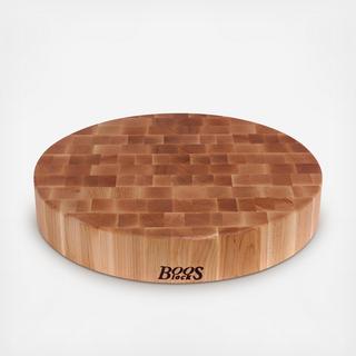 End Grain Round Cutting Board