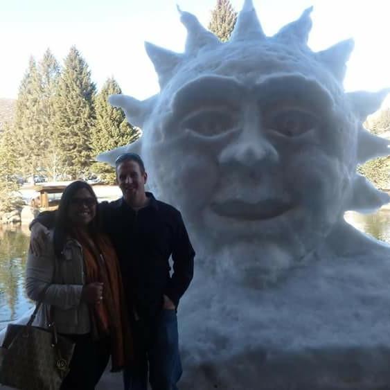 in Sun Valley for a day trip on Valentine's Day 2014