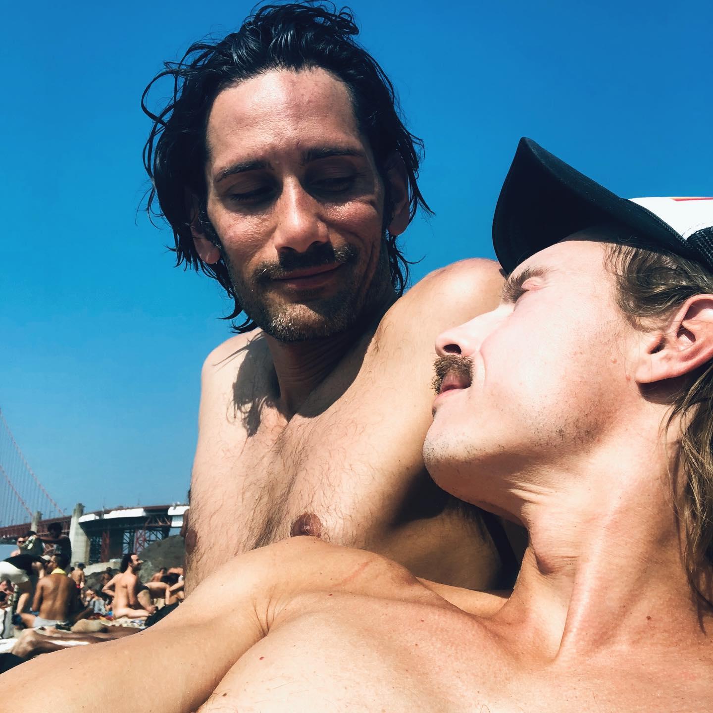When we first became boyfriends in 2020, where we met, Marshall's beach